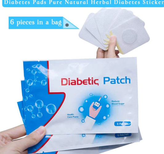 2Pack (6 pcs) Tampons de diabète, autocollant de diabète à base de plantes naturelles pures