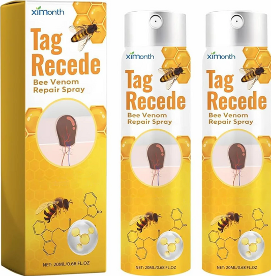 Pack (2 boites )Spray Tag Recede de au venin d'abeille pour traitement les verrues